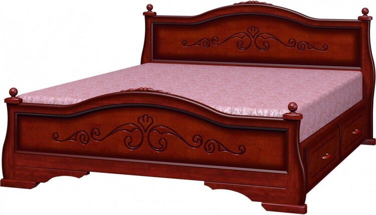 Кровать Карина 1 с ящиками в Саки