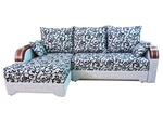 Угловой диван Каламбур 3 с накладными подлокотниками в Саки