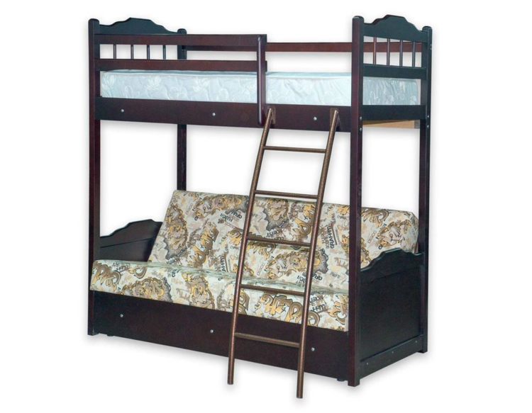 Детская двухъярусная кровать с диваном в Саки