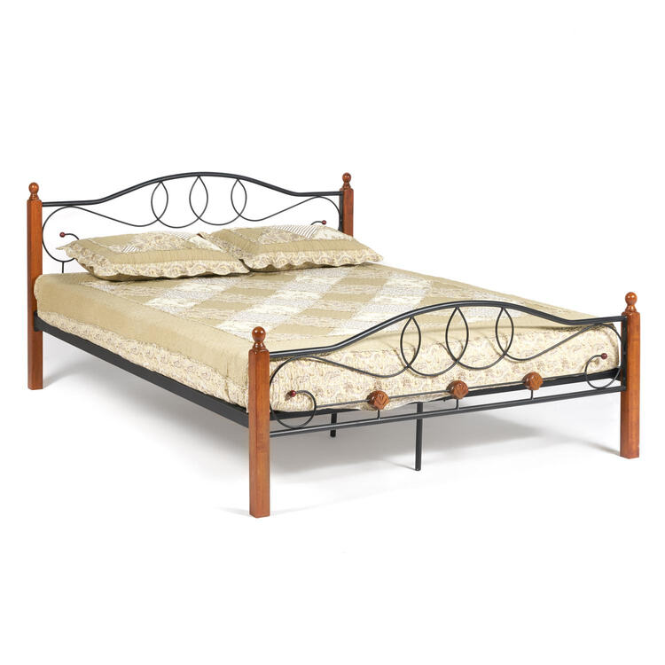Двуспальная кровать AT-822 Wood slat base (14021) в Саки
