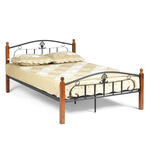 Двуспальная кровать Кровать РУМБА (AT-203)/ RUMBA Wood slat base в Саки