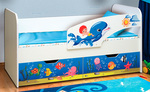 Кровать детская с фотопечатью Дельфин ЛДСП в Саки