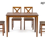 Обеденный комплект эконом Хадсон (стол + 4 стула) в Саки