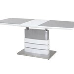Стол обеденный раскладной OKT-211-2 (140/180) (Бело-серый) в Саки